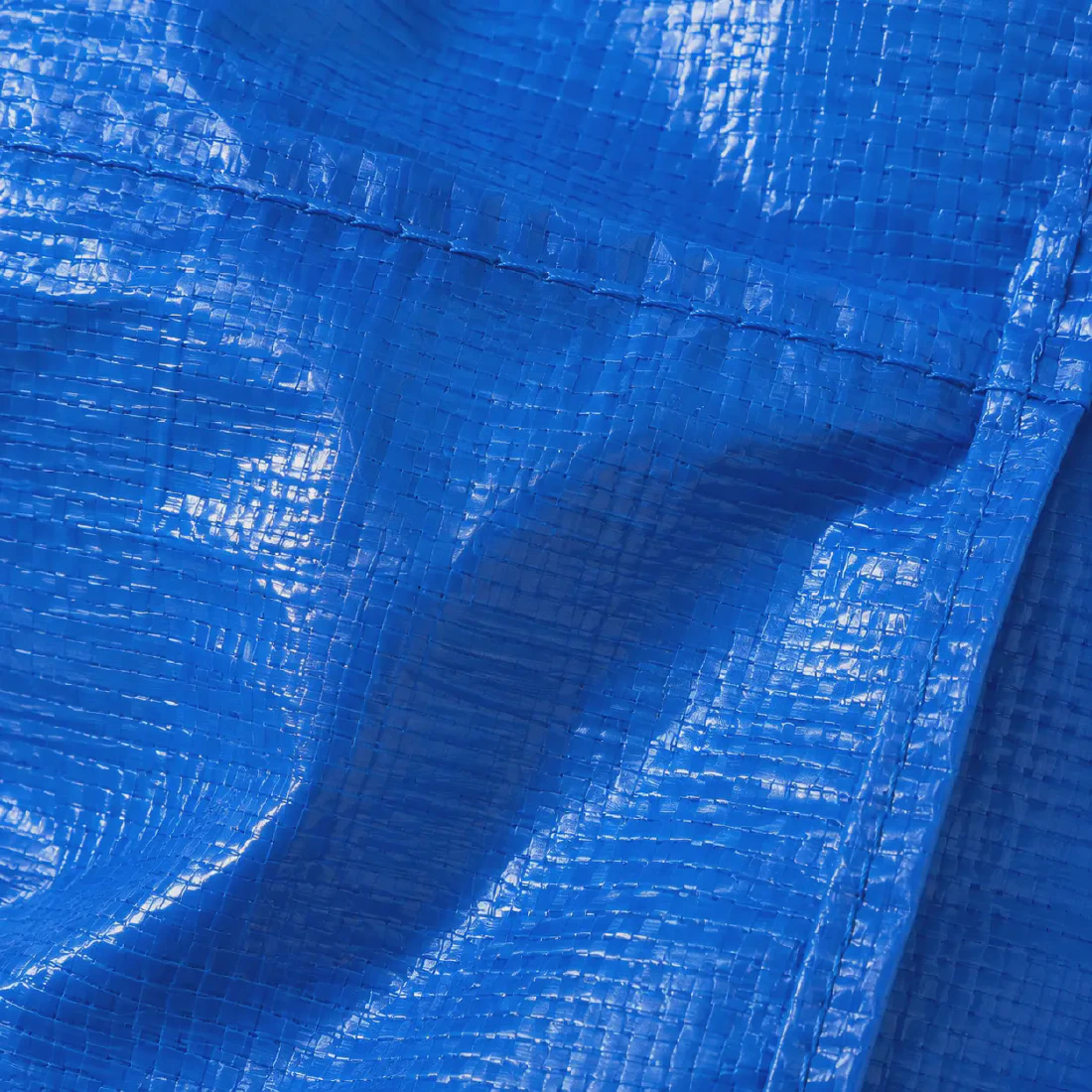 Macro view of the wipe-clean laminated PP woven texture